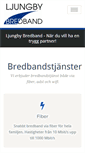 Mobile Screenshot of ljungbybredband.se