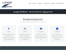 Tablet Screenshot of ljungbybredband.se